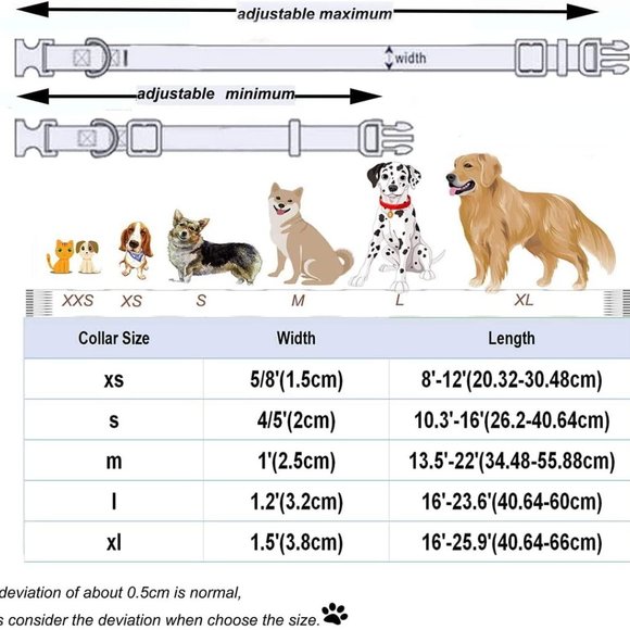 DogWong Dog Collar Pink Plaid With Bowtie XS Fits 8-12" Neck NEW 5/8" Width - Picture 5 of 7